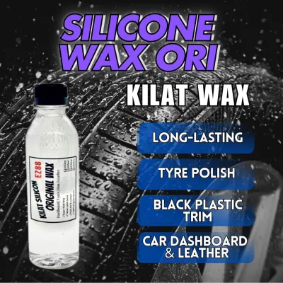 Wax Tayar Silicon Original Free Sponge Tyre Shine Dashboard Leather Silicon Oil Wax