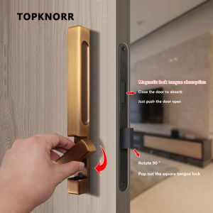 Invisible Magnetic Door Lock Hidden Door Handle Bedroom Magnetic Lock Background Wall Door Dark Mounted Black Single-side Lock