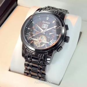 OLEVS | OLEVS 9965 Nam Cơ Tự Động Đồng Hồ Đeo Tay Dạ Quang Chống Thấm Nước Đồng Hồ Bánh Đà Lịch Đa Năng Thép Không Gỉ