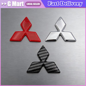 Car Front Hood Emblem Rear Trunk Badge Sticker for Mitsubishi Lancer 9 Pajero ASX Outlander Galant Mirage Accessories Decal Logo
