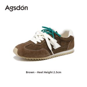 Agsdon | Versatile Casual Brown Ballet Aken Shoe