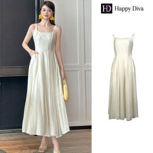 Happy Diva 2025 Womens Summer Dresses Long Dresses Casual Dresses Wedding Formal Party Dresses Birthday Party Evening Dresses (Black/Apricot) 9778