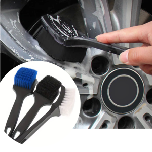 Popular Auto Tire Brush Wheel Hub Cleaning Brushes Car Wash Detailing Wheels Microfiber Rim Washing Tool