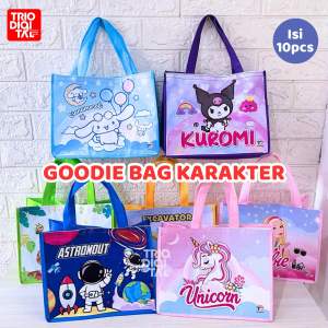 (Isi 10pcs) Goodie bag karakter | Tas Hampers Ultah | Muat KFC nasi bento