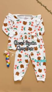 ByKiddos – Setelan Baju Tidur Anak / Setelan Piyama Lokal Anak Perempuan / Set Celana Panjang dan Lengan Panjang / Baju Santai Anak