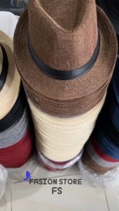 Topi Fedora Pria Jerami Import Model Terbaru & Topi Cowoy Laken Jazz