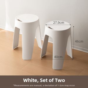 LANJIAOLUO | Stackable Durable Thick Plastic Stool