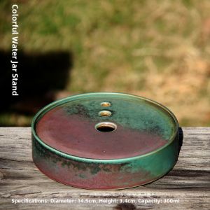 HUAYASEN | Flame-Transformed Multicolored Circular Teapot Stand