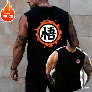 Son Goku Anime Dragon Ball Super Saiyan Gym Tee Harajuku Spring Summer Tank Top Fitness Casual Running Sports Sleeveless T-Shirt