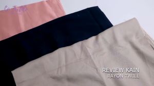 Kain Katun Rayon Twill Kahatex Premium Exclusive 0.5 Meter (Seri 2) - 100% Katun Super Lembut Halus Glossy