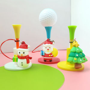 Golf Ball Nail Santa Snowman Christmas Tree Gift Ball Tee 83mm Serve Anti-Lost Golf Tee