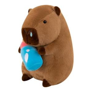 QIAOSHANG | Cute Capybara With Bottle Plush Toy