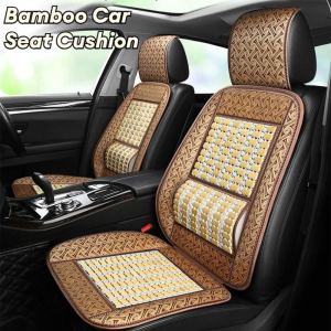Universal Bamboo Cushion Breathable Cooling Mat Car Cushion Back and Waist Protection Car Seat Covers