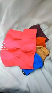 Khẩu trang yếm 3 lớp vải tole (lanh) màu trơn chống nắng hiệu quả cả phần tai và cổ