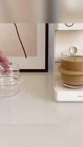 Nexlent 250ml Oat Cup Breakfast Glass Cup Transparent Milk Cup Fruit Salad Bowls