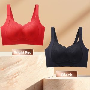 QIANLINGMEI | Summer Thin Breathable No Mark Chest Binding Bra Lifting and Anti-Sagging Full Coverage