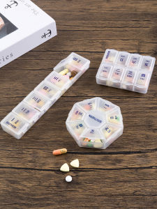 Portable Mini Travel Medicine Storage Box 7-Day Tablet Organizer Compact Pill Container for On-The-Go Convenience