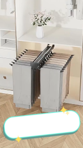 LUXORA Carbon Steel with Flocking Strips Wardrobe Pull Out Clothes Hanger Rack Sliding Closet Rod Organizer Drawer Rack