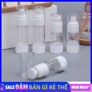Chai Chiết Mỹ Phẩm Hút Chân Không 15ML 30ML 50ML - Lọ Chiết Dầu Gội Sữa Rửa Mặt Mang Đi Du Lịch  - Chai Chân Không Chiết Serum - Gel Dung Dịch Rửa Tay