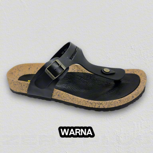 KANGAROO SANDAL Selipar Lelaki Tali Laras Hitam Koko Wiski Men Adjustable Strap Black Brown Whisky Black KM3821
