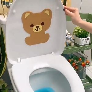 🇸🇬💥Buy 3 get 1 free💥 Bathroom Toilet Lid Decals Deodorant Self-Adhesive Odor Removal decorative wall Sticker