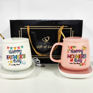 EONMIR 2025【 SELAMAT HARI IBU / SELAMAT HARI BAPA】 HAPPY MOTHER DAY / HAPPY FATHER DAY GIFT BOX HADIAH HARI IBU CAWAN TAHAN PANAS CAWAN KOPI USB  KEEP WARM MUG SET PARENT DAY COFEE MUG CERAMIC MUG