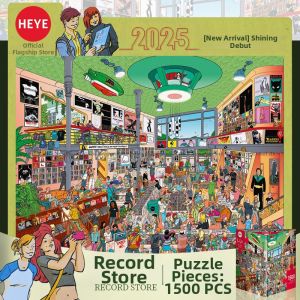 Heye | Adult Record Store Puzzle Aesthetic Premium Difficulty 1500pcs