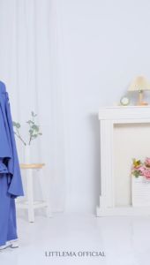 Baju Gamis Anak Perempuan Set Bergo usia 3 - 11 tahun Pakaian Muslim Anak Perempuan Syari Polos