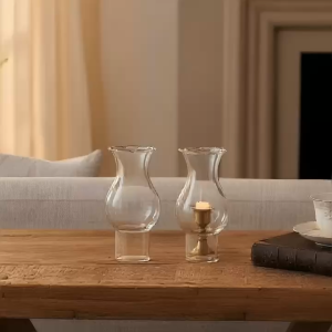 Chụp Đèn Dầu Vintage Mini – Miệng Loe Bèo Trong Suốt