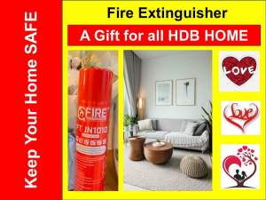 Fire Extinguisher for your HDB home. Fire Extinguisher for every HDB home. 10 years shelf life Zero maintenance. Suitable for all class of fire. Keep your home safe.