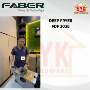 SYK Faber FDF 2038 Electric Deep Fryer Machine Kitchen Appliances Mesin Electrik Penggoreng Kentang 3L