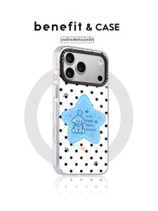 Starry Chef Puppy Pattern Magnetic Drop-resistant iPhone Case Ice Cracked Texture