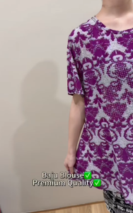Women Casual Blouse Free Size New Design/Baju Blouse Wanita/Blouse Ibu/Blouse Design Baru Ready Stock