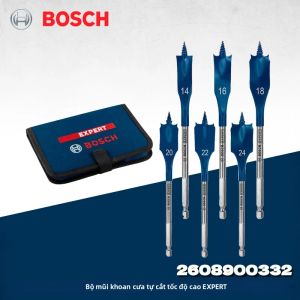 Bosch | BOSCH 2608900332 Bộ Mũi Khoan Tốc Độ Cao 6 Chiếc Thép Tốc Độ Cao Dùng Cho Chế Biến Gỗ 14/16/18/20/22/24mm Tự Cắt