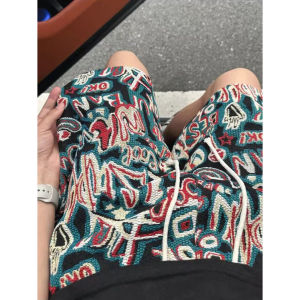 Quần Short Nam Mùa Hè Hawaii Họa Tiết Hoa Phong Cách Dân Tộc Rộng Rãi Thoải Mái Quần Đi Biển Quần Thể Thao