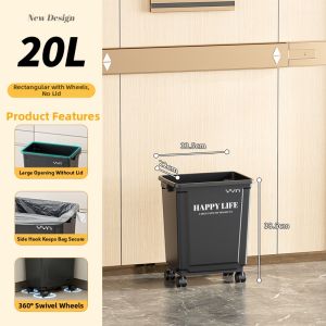 ABEPC | Large Capacity Mobile Trash Can