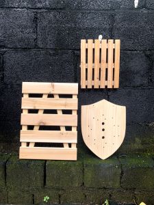 Wall Hanging Queen Deer Antler Fern Board Plant Decorations Asparagus Setaceus Bifid Plant Simple Style Wood Flower Pots