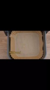 HIONE 100PCS Disposable Air Fryer Paper liner Non-Stick Not Carcinogenic Parchment Paper for Air fryer