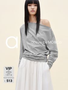 MO&Co. | Active Series Shoulder Exposed T-shirt