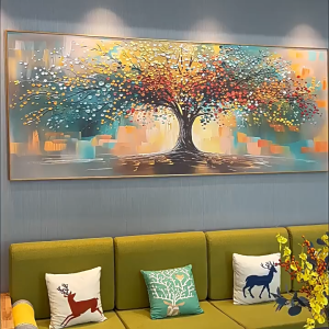Single Panel Wall Art Aluminum Frame Wall Mural Modern Home Decor Living Room Bedroom