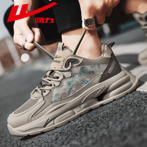 Mens Breathable Mesh Running Shoes Spring 2025 New Style Dad Sneakers Casual Sports Shoes Korean Version Flat Laces