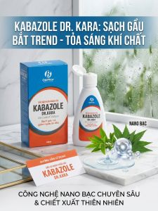 Kabazole Dầu Gội Dr.Kara 100ml - Chăm Sóc Tóc Hiệu Quả Giúp Sạch Gàu Giảm Ngứa Ngăn Rụng Tóc Mềm Mượt