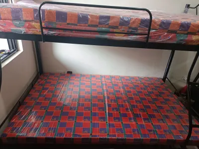 beds double deck BUNK BED FRAME with ORDINARY FOAM 36*48*75