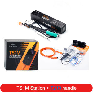 MINIWARE TS1M Mini Soldering Station: PD 3.1 28V 140W Compatible with T245 Handle and C210 Portable Digital Soldering Iron Repai