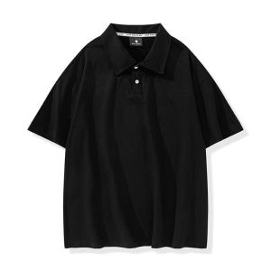 DIEYIN | Summer Turn-down Collar Drooping Shoulder Student Style Cotton Polo Shirt