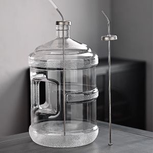 Pure Titanium Tea Ceremony Accessories Automatic Up-Water Pipe Bucket Filling Water Pipe Straight through Inlet Pipe for Tea Set