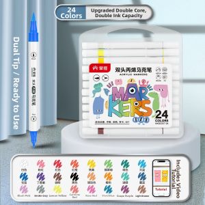 GRASP | Washable No-bleed Stackable Colors Markers 48 Colors
