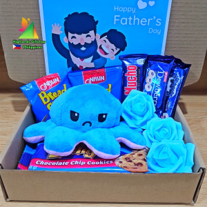 ✨Deluxe Blue Fathers Day Giftbox with Moody Plushie and Extra Treats