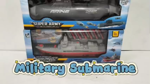 Military Submarine Toy with Missile Launcher | Navy Warship Battle Boat Playset | Educational Army Toy for Kids Age 3+