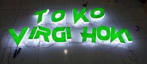 CUSTOM HURUF&ANGKA ACRYLIK LED .UK 20CM